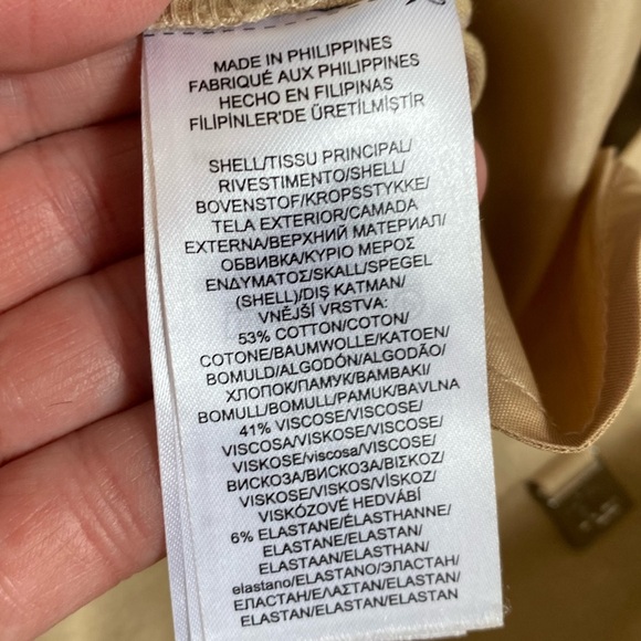 Lauren Ralph Lauren Women's Tan Minimalist Cropped Trousers Pants 12 Old Money - Picture 11 of 16